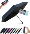 Umbrella Travel Size Mini Compact for Rain, UPF 100+ UV Protection