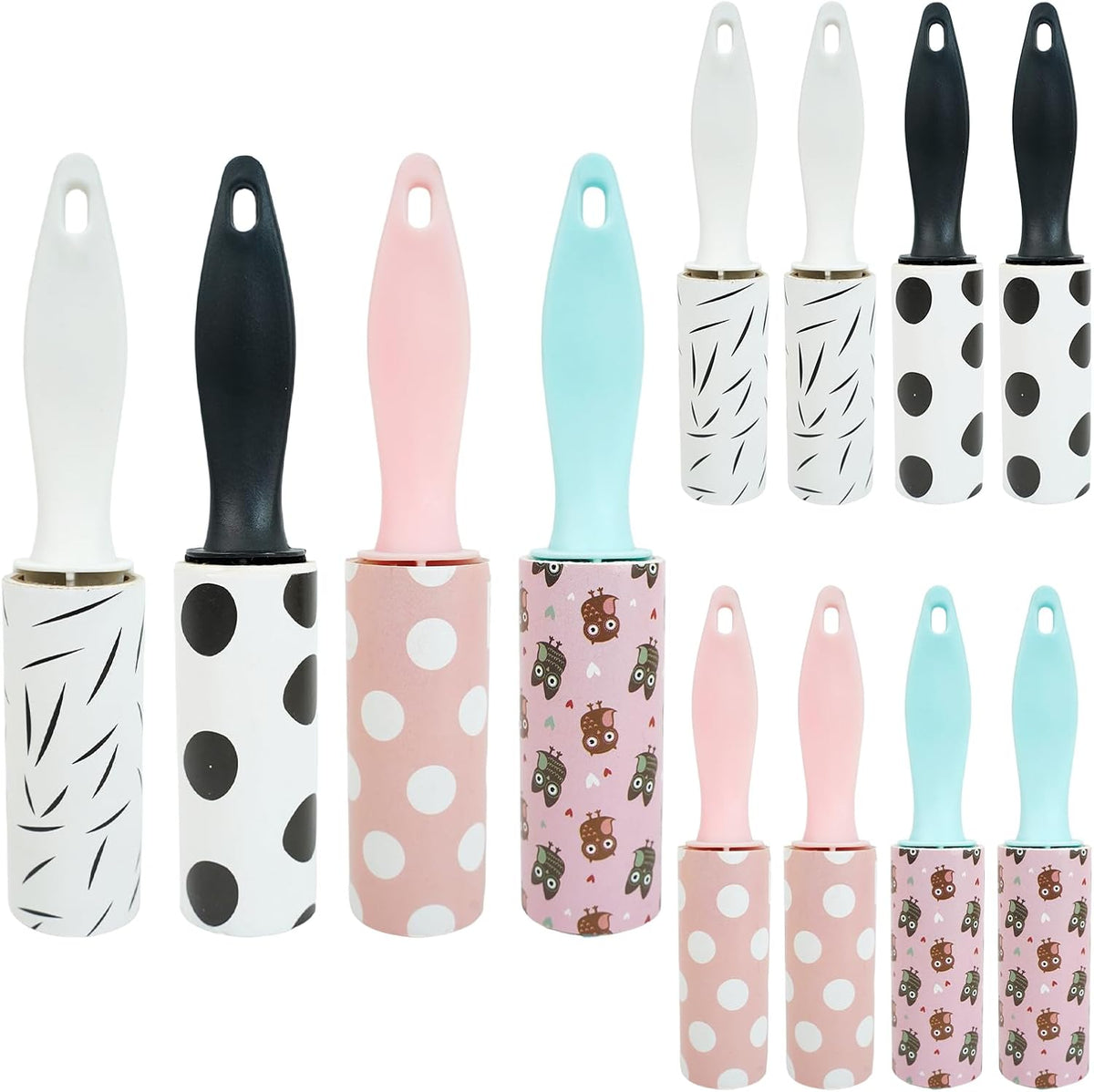 8 Pcs Mini Lint Roller, Lint Roller for Travel Size