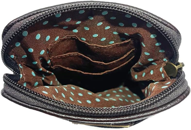 CHALA Garden Animal Collection Cell Phone Crossbody Purse-Women PU Leather/Canvas Multicolor Handbag with Adjustable Strap