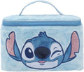 Bioworld Disney Stitch Embroidered Face Blue 6" Beauty Case