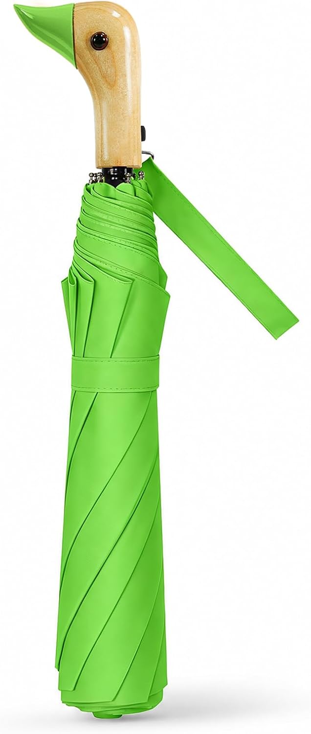 Duck Umbrella Travel Size Cute Compact Portable Waterproof for Kids Gifts
