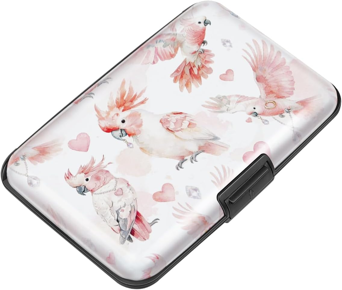 Coco Rossi Credit Card Holder RFID Aluminum Small Mini Wallet Women