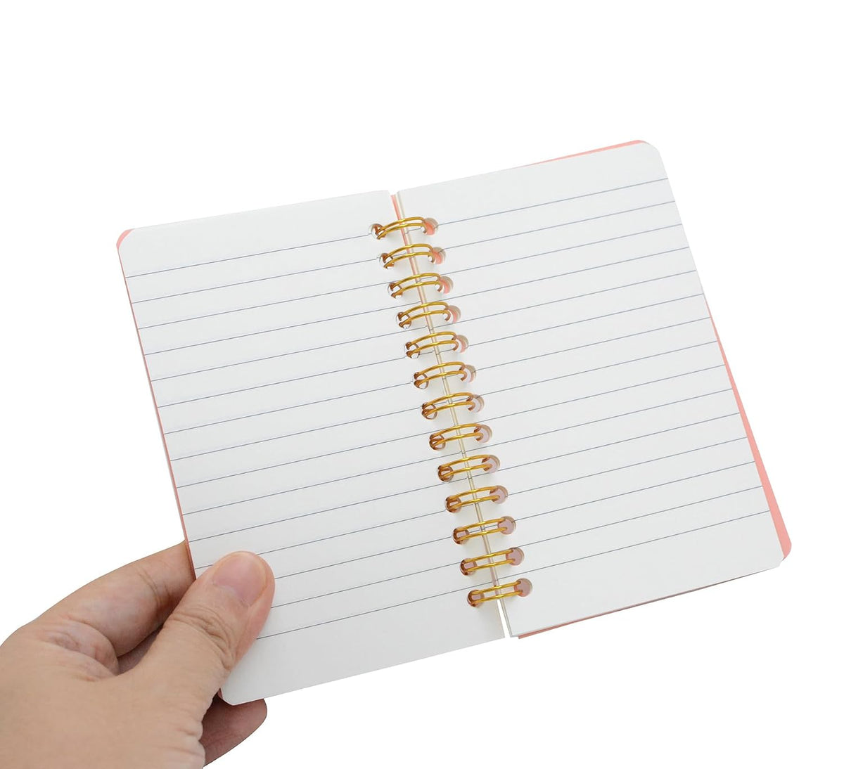 4pcs Small Spiral Notebook College Ruled 3x5inch Mini Cute Pocket Journals PP plastic cover 160 Pages 7mm Lined Pages Tiny Memo Pads for Home, Office, Work, Travel (4pcs Light color)