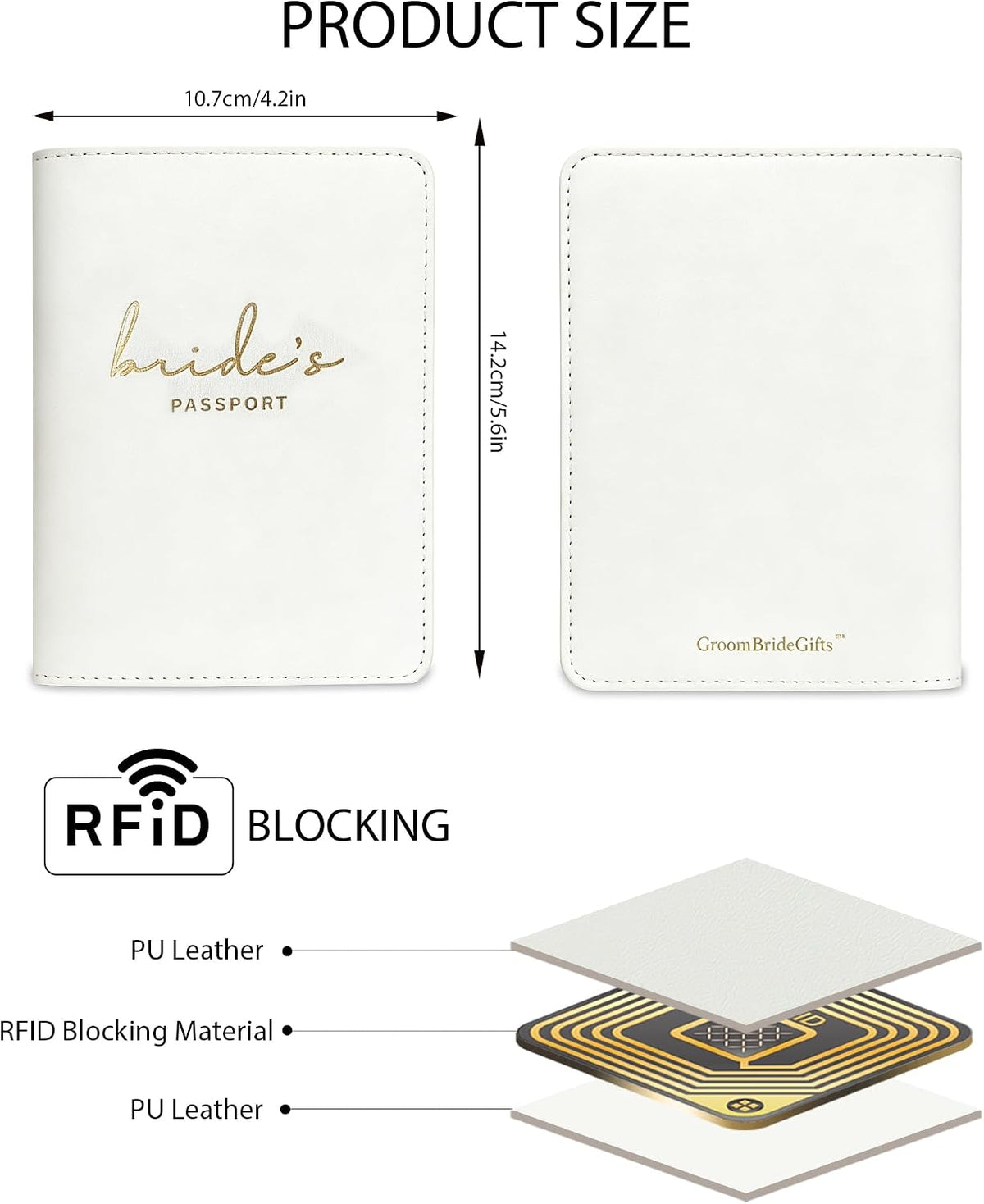 Mr and Mrs Passport Holder Set for Couples