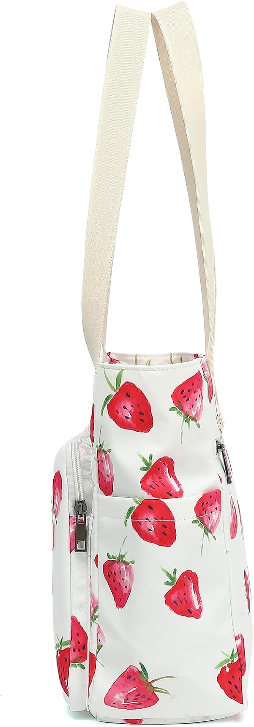 Women Tote Bag With Muti-Pockets,Lightweight Shoulder Bag,Large Capacity Handbag for Travel, Work, Gym