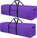 Urbanstand 52 inch Foldable Duffel Lock Zipper Travel Camp, Purple 2Pack