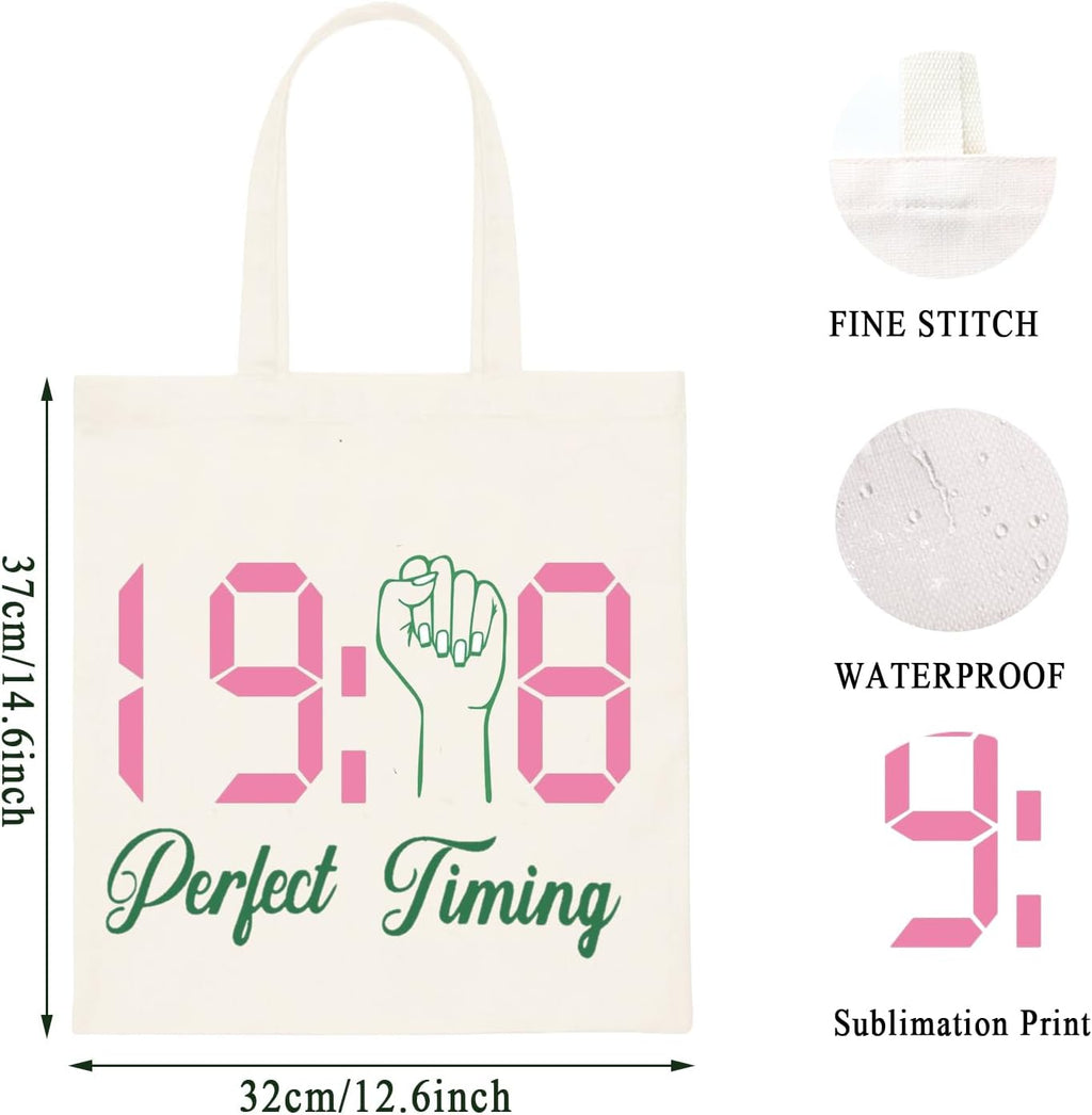 WCGXKO Sorority Gift Sorority Tote Bag Sorority Merchandise (Perfect 08 tote)