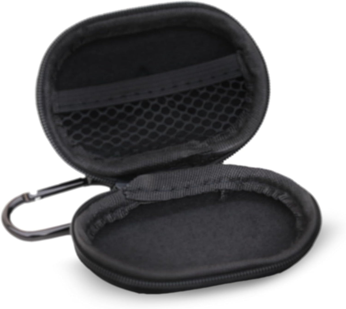Decibullz - Zipper Headphones Carrying Case, Perfect for Earphones and Earplugs (Black) (Pack of 1)