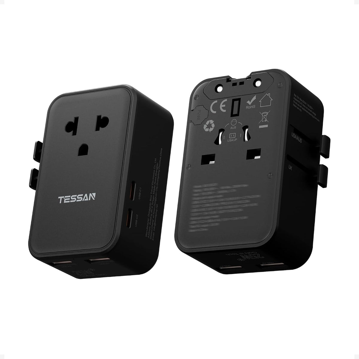 TESSAN International Power Adapter PD 25W, Black