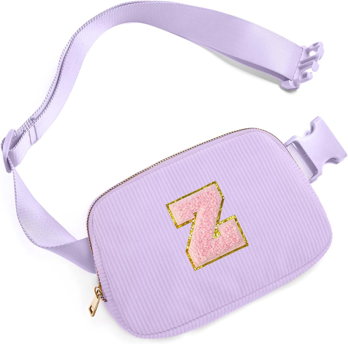 Gitus Gifts for Teen Girls Birthday Gifts for 6 7 8 9 10 11 12 Year Old Girls Initial Fanny Pack Belt Bag Crossbody Bag for Teen Girl Gifts Trendy Stuff Personalized Gifts Preppy Stuff (Lavender-Z)