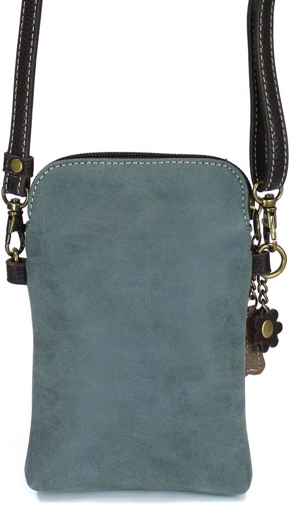 CHALA Dog Collection Cell Phone Crossbody Purse-Women PU Leather/Canvas Multicolor Handbag with Adjustable Strap