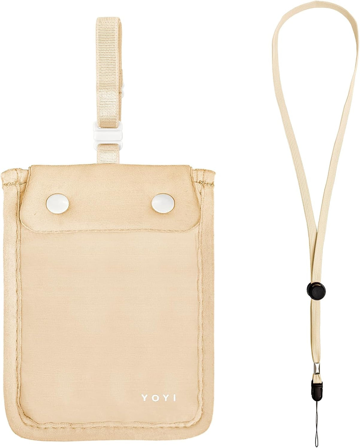 YOYI YOYI RFID Blocking Bra Wallet Neck Strap Secret Stash Pocket Cash Card