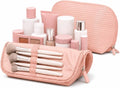 APT 1101 Standing Foldable Makeup Bag for Travel, Vertical Folding Down Design, Organized Cosmetic & Skincare Bag