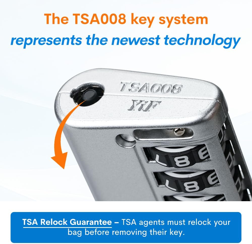 Forge Open Alert TSA Approved Luggage Locks, TSA Travel Locks, Advance Core, Zinc Alloy Body. 4 Color Locks.