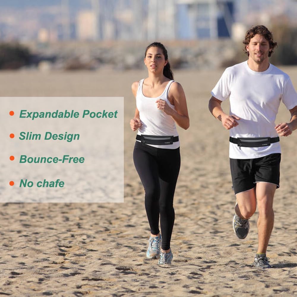 U·LANARO Slim Running Belt Fanny Pack Running Phone Holder Waist Band Pouch