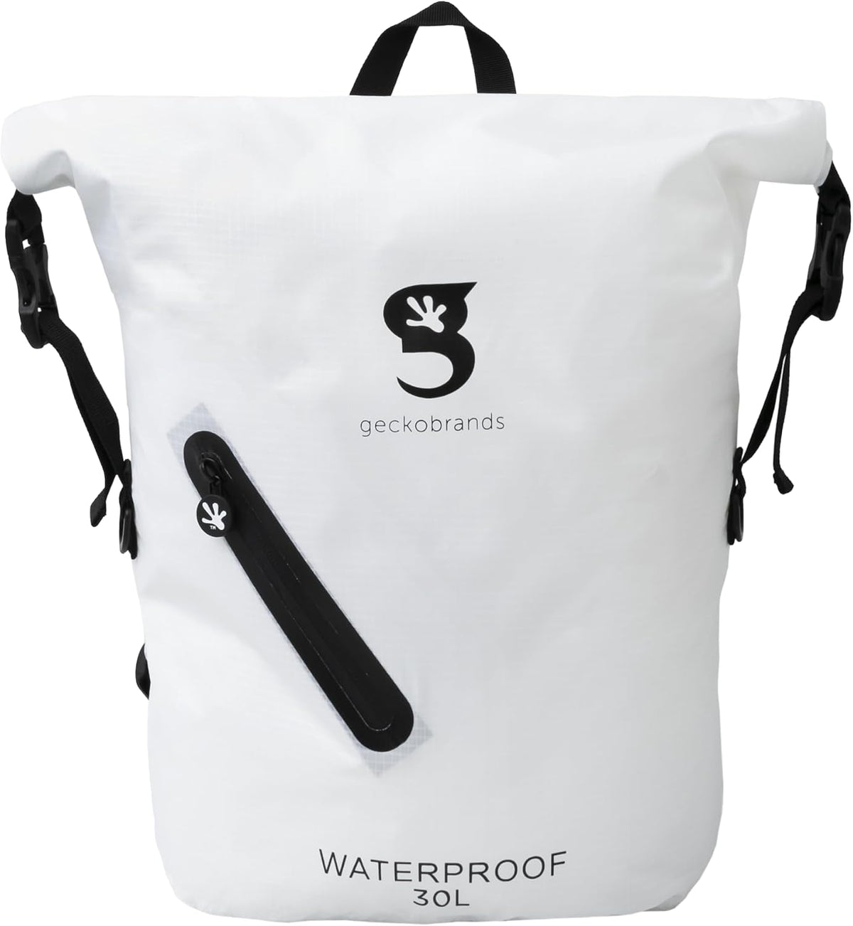 geckobrands Lightweight 30L Waterproof Backpack - Lightweight Watertight Outdoor Bag Hiking Traveling Light Water Activities