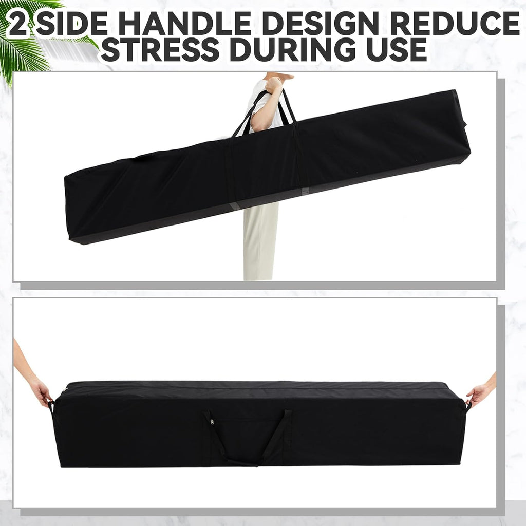 2 Pcs 83 x 16 x 12 Inch, 260 L Large Storage Duffle Bag Black