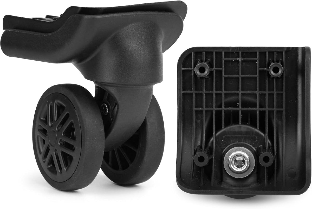 1Pair Double Row Luggage Replacement Caster Wheels Suitcase Repair EA44-2