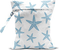 Wet Bag, Wet Dry Bag, Wet Bag for Swimsuit Travel Beach Pool Dirty Yoga Gym Clothes Makeup Bag Beach Wedding Supplies Waterproof Reusable Shell Pearl Starfish Gifts