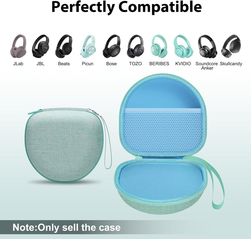 Headphone Case for BERIBES/KVIDIO/Picun/TOZO Etc Headphone,Green