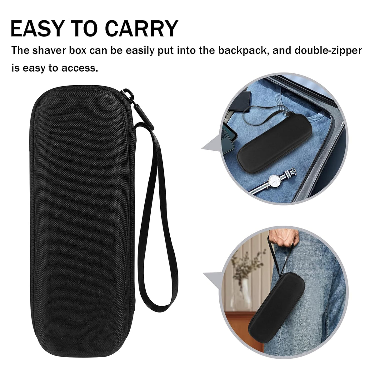 Hard Travel Carrying Case for Hybrid Electric Trimmer & Shaver