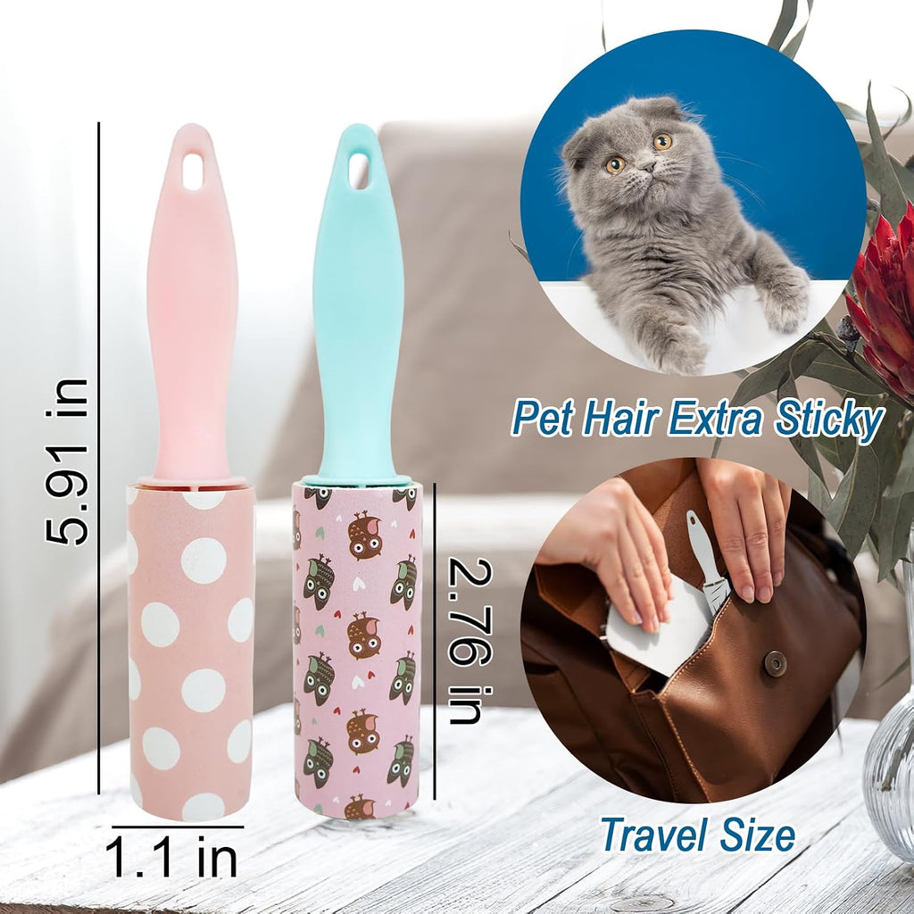 8 Pcs Mini Lint Roller, Lint Roller for Travel Size
