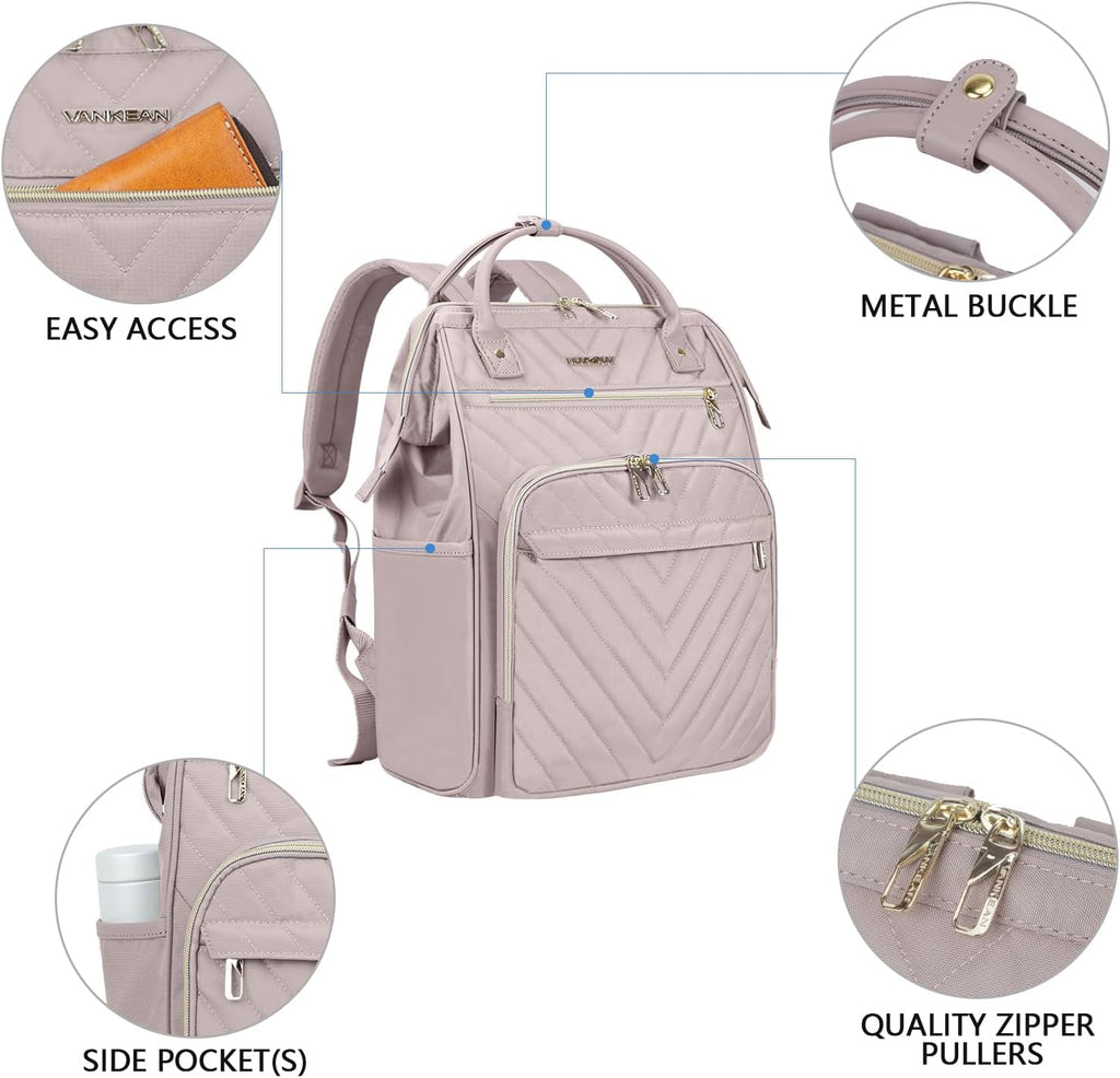 VANKEAN 17.3 Inch Laptop Backpack for Women Large Capacity