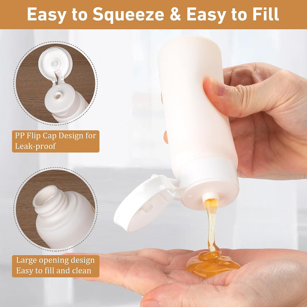 Travel Bottles for Toiletries 2 PCS 3.38 oz Travel Size Containers