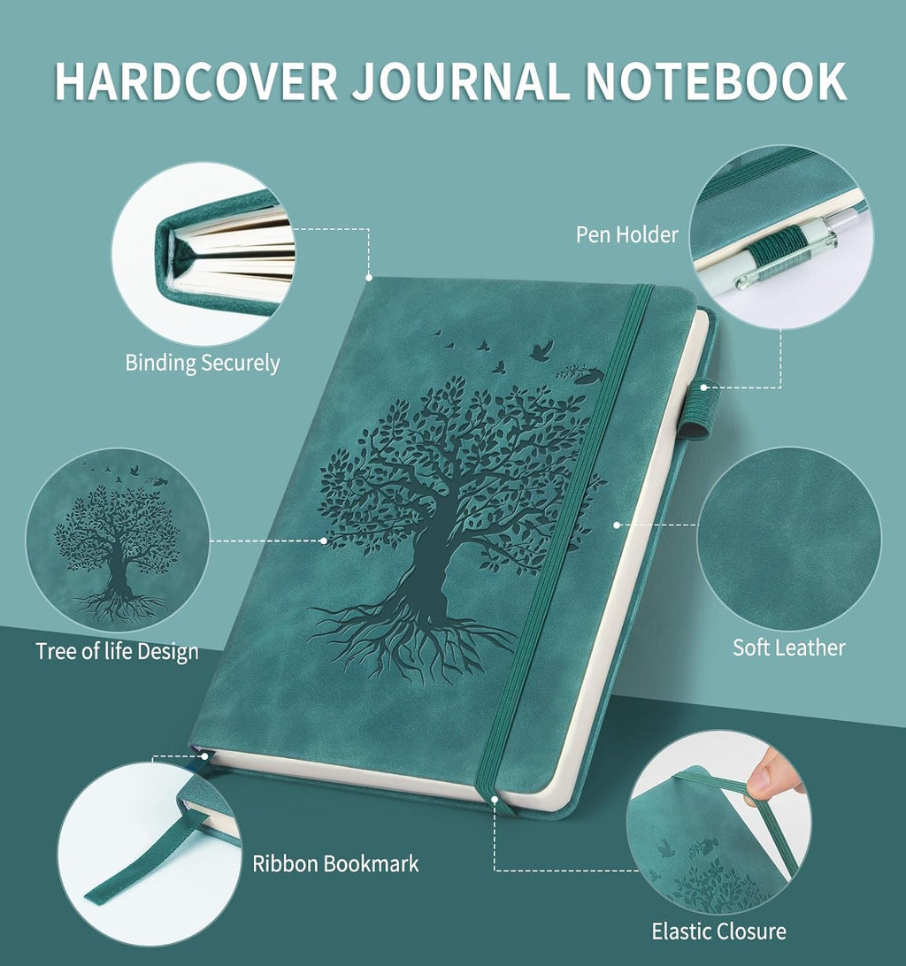 Lined Journal Notebook for Women Men, B5 Hardcover Leather Journals