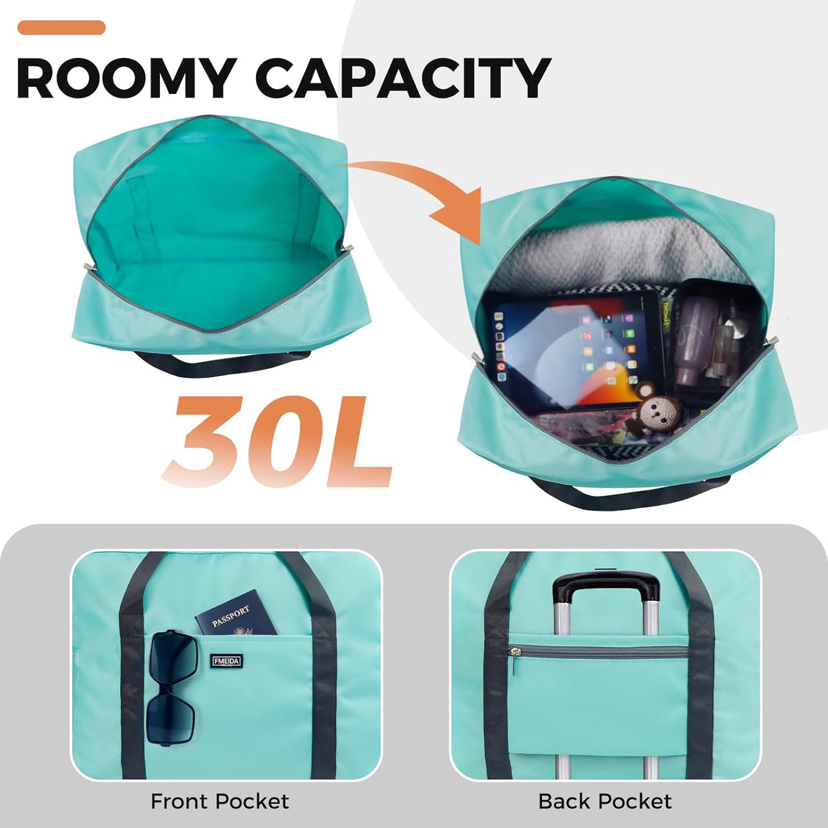 For Frontier Airlines Personal Item Bag 18x14x8 Travel Duffel Bag Carry on