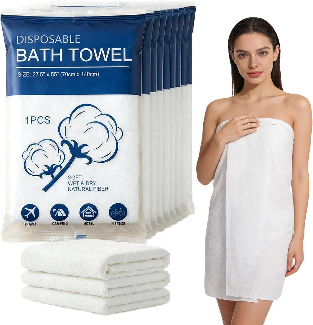 Disposable Bath Towels for Travel Thicken Soft Quick Dry 30 Pack