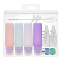 15 Pack Silicone Travel Bottles TSA Approved 3oz, Opal Shaped Leak Proof Refillable Toiletry Containers, BPA Free Wide Mouth Portable Travel Size Bottles for Shampoo Conditioner Lotion Body Wash