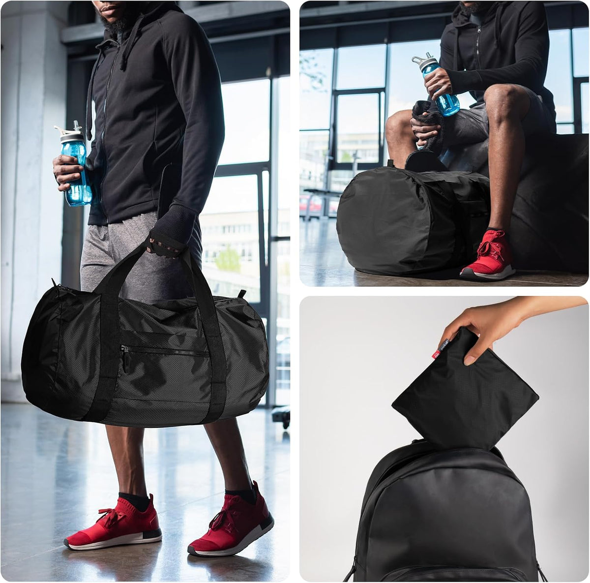 pack all Lightweight Travel Duffel Bag, 45L Foldable Weekender Bag