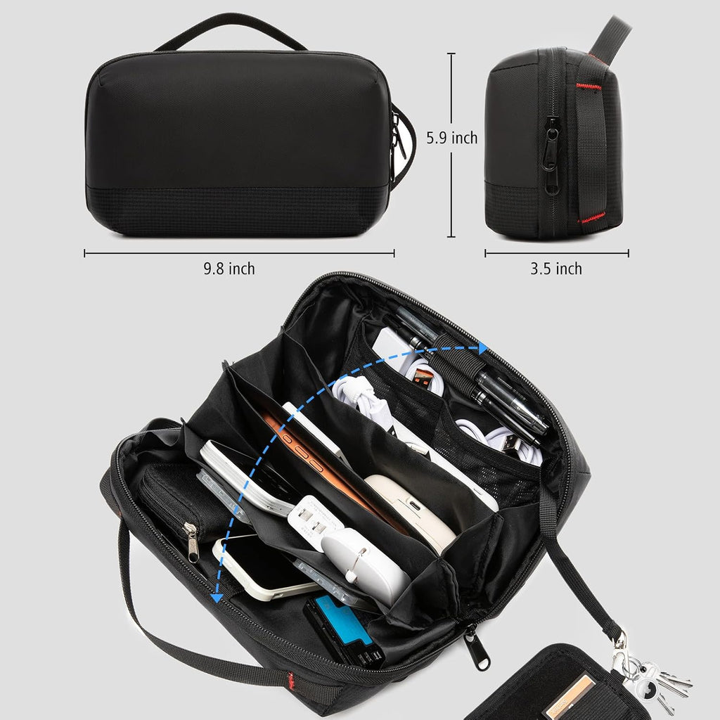 Electronics Organizer Travel Case, Cable Organizer Bags & Cases
