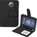 RFID Passport Holder for Travel, Leather Passport Cover Travel Wallet