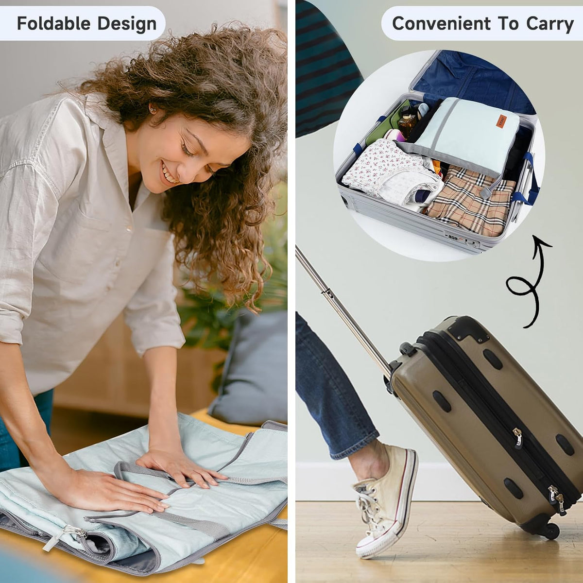 Ytonet Foldable Garment Duffle Bags for Travel, Carry On Convertible Bag