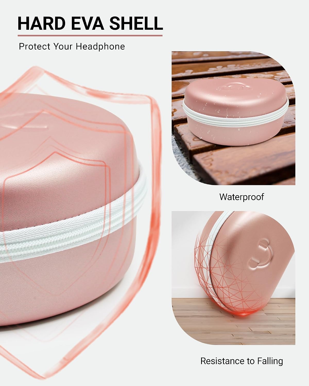 Headphone Case for Beats Solo 4/3/2, Studio 3/ Pro, BERIBES/KVIDIO/TOZO