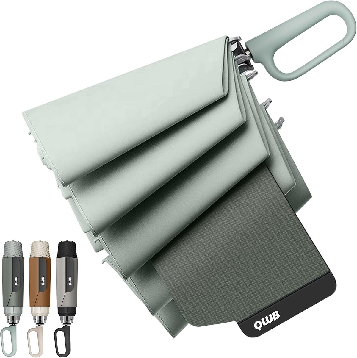 QWB Inverted Umbrella with Auto Open Close Windproof Compact Travel