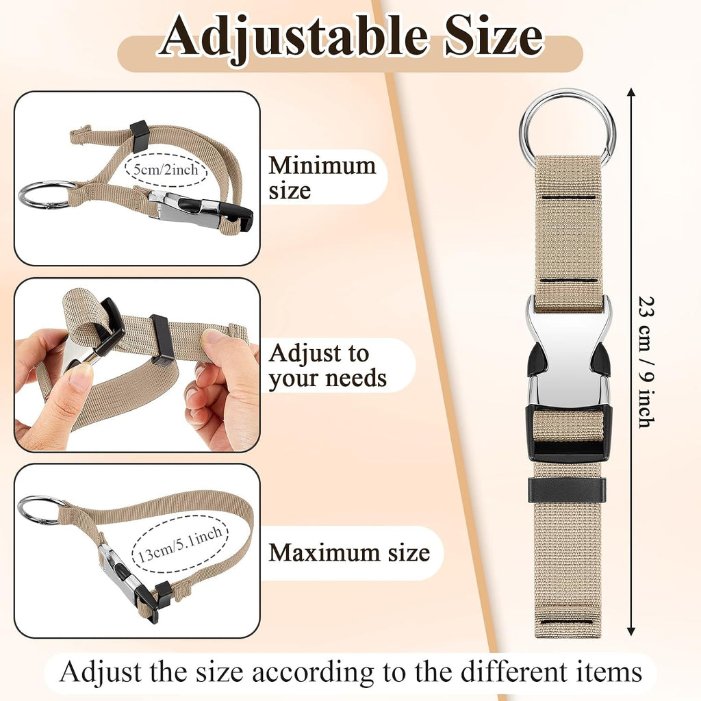 3 Pcs Add a Bag Luggage Straps for Suitcases, Connector Straps