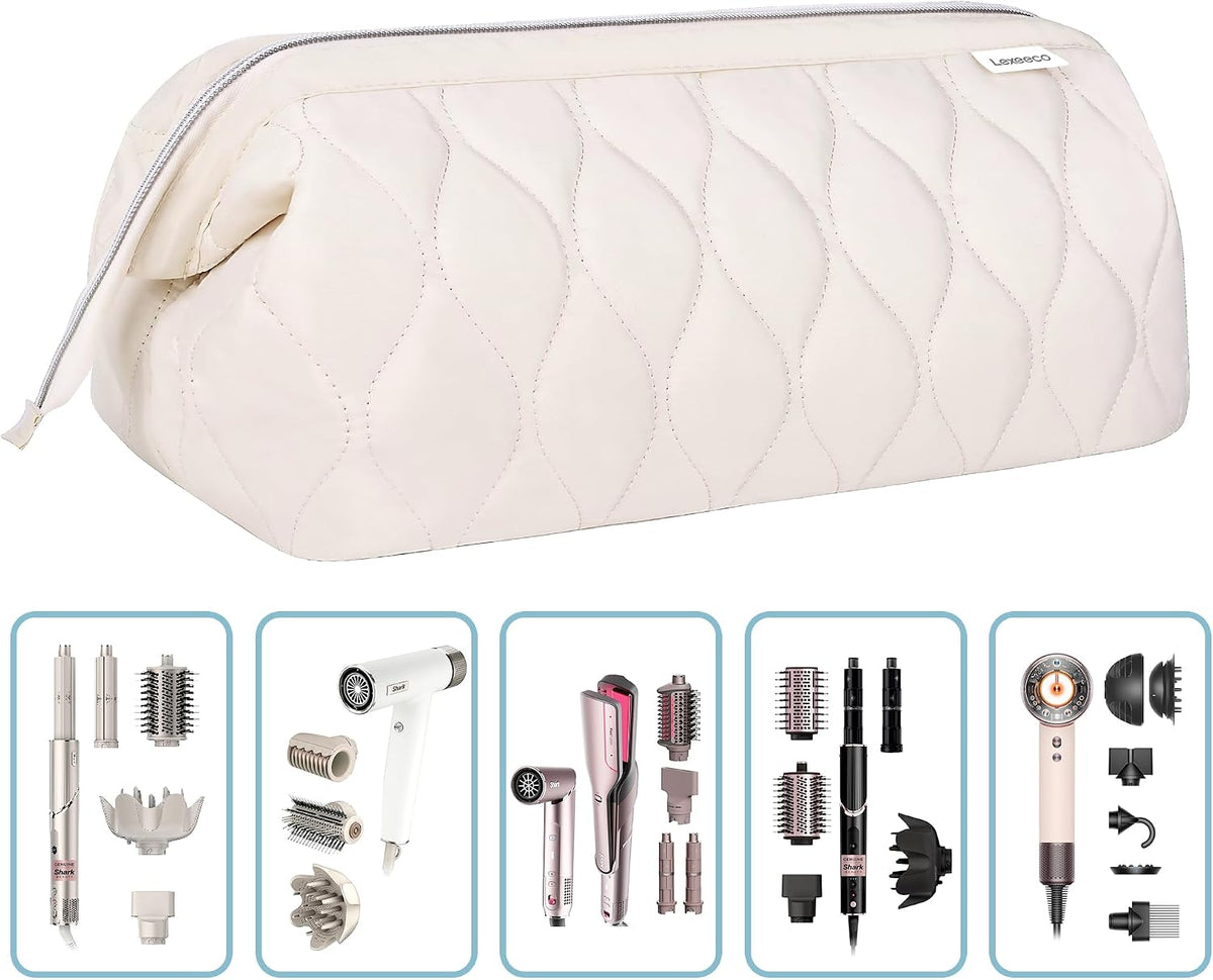 Lexeeco Dyson Airwrap Travel Case for Shark Flex Style Fusion Hair Dryer