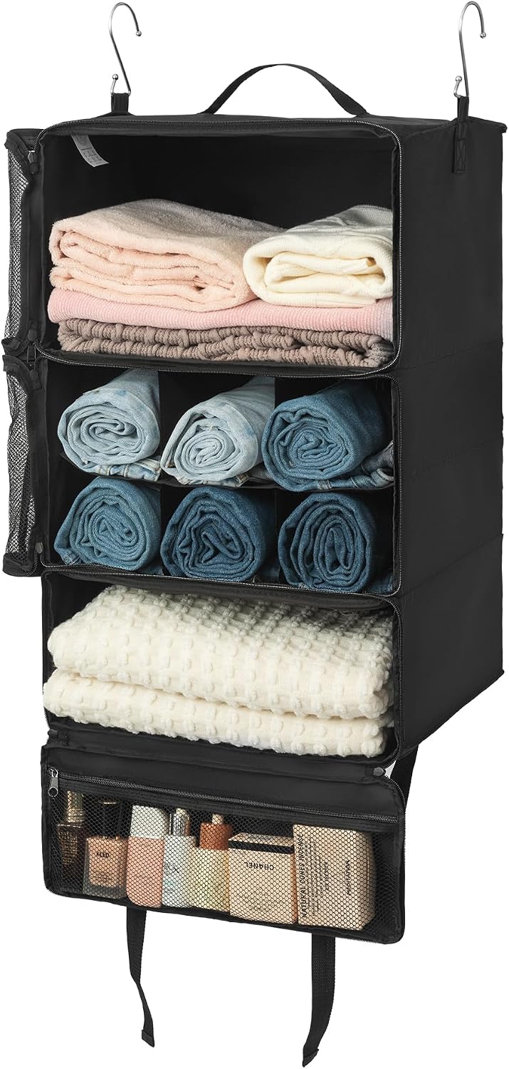 GRANNY SAYS Hanging Packing Cubes, Hanging Suitcase Organizer, XXL-Black