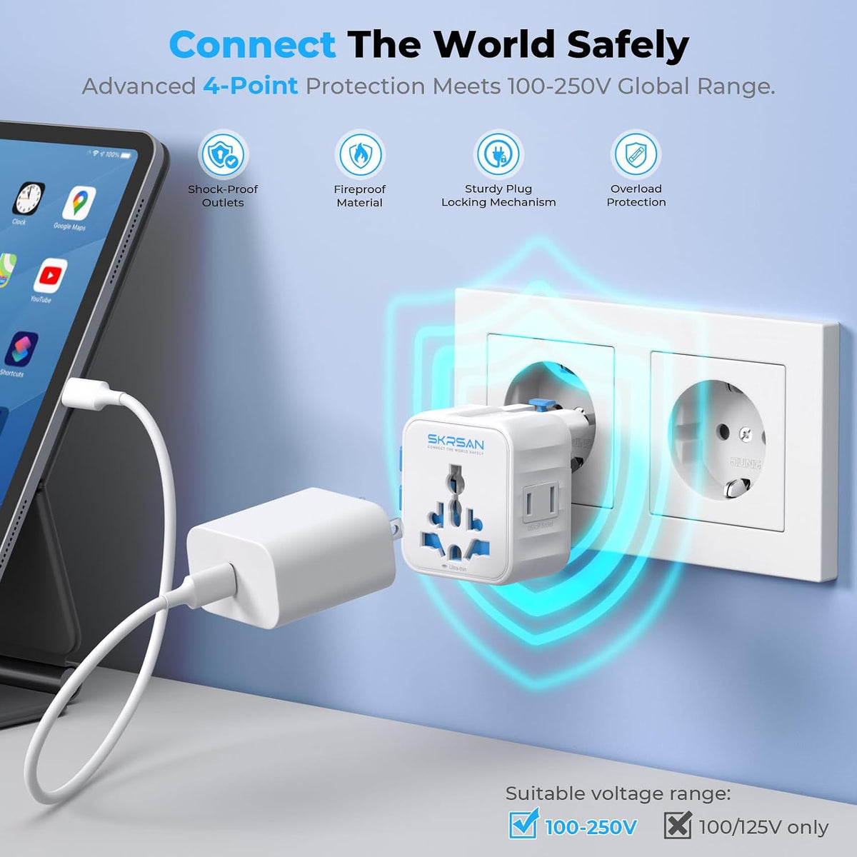 Aura Mini Global Plug 2 Pack, Pocket-Sized (Arctic White)