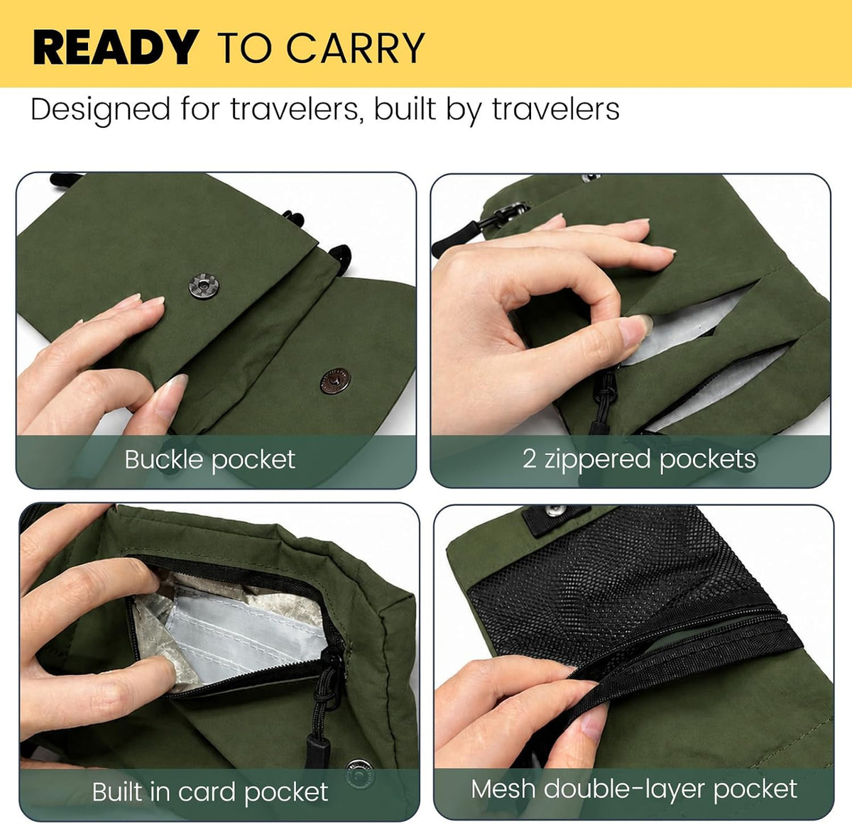 RFID Blocking Passport Holder for Travel Women Wallet Suit Single & Couples, Travel Essentials Neck Wallet with Adjustable Strap and Multi-Pocket Document Organizer Men for International Travelers