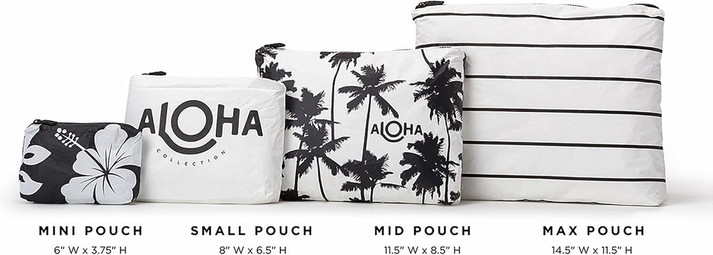 ALOHA Collection Small Pouch | Lightweight, Packable, and Splash-Proof Makeup Pouch | Easy to Clean