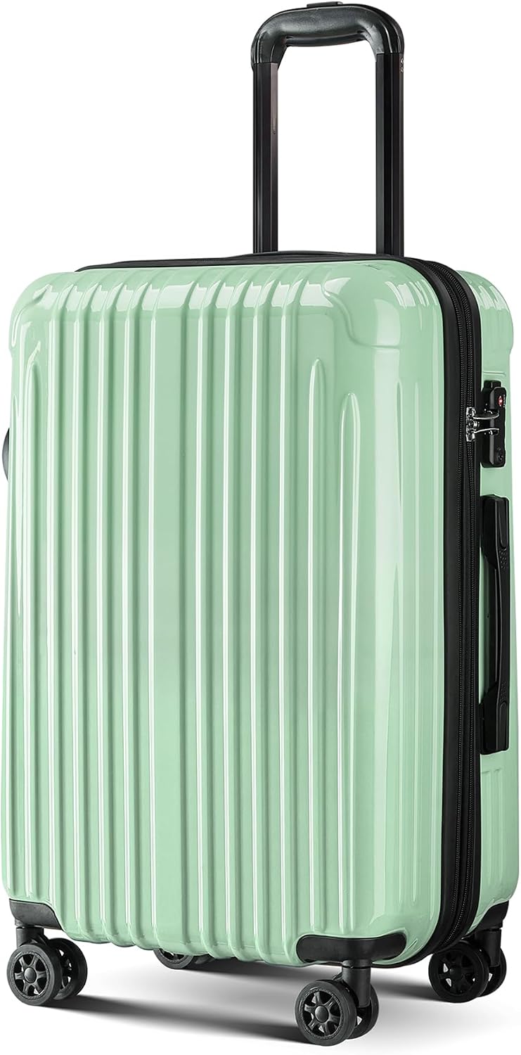 Expandable Checked Luggage Suitcase with Wheels