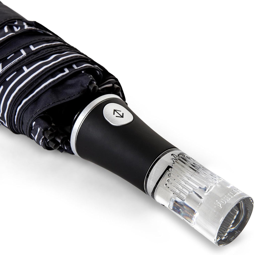 ShedRain x Aviation Gin Golf Umbrella, Black Graphic Stick Umbrella