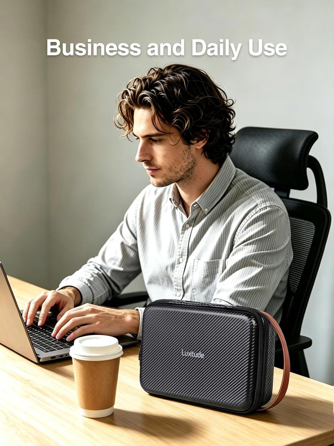 Large Electronics Organizer Travel Case for Chargers and Cords