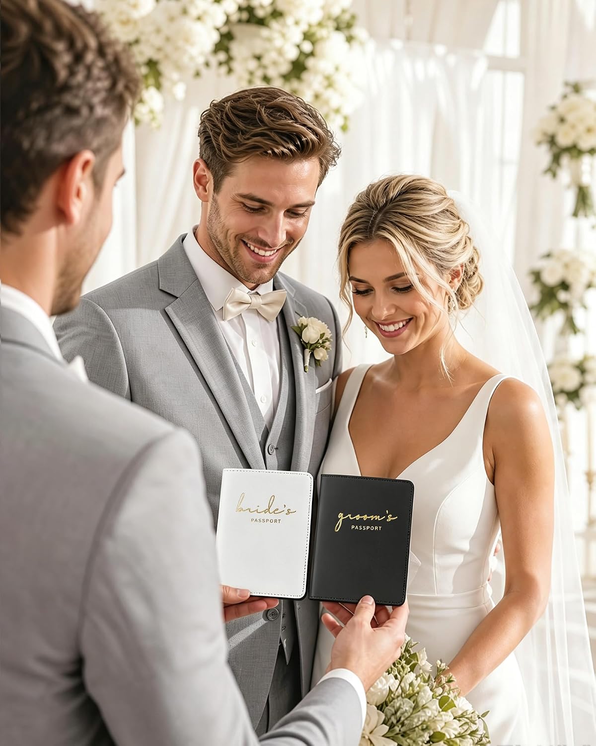 Mr and Mrs Passport Holder Set for Couples