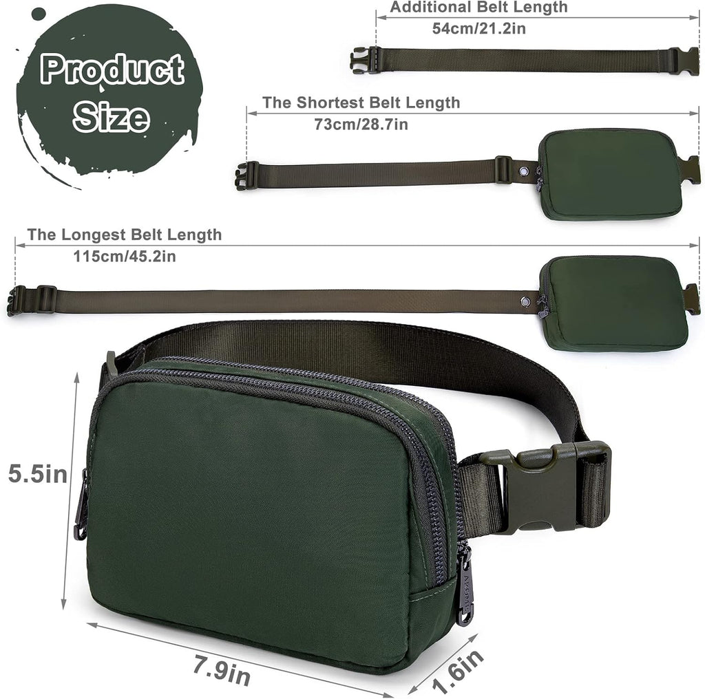 AROME Mini Belt Bag for Women Men Fashion Waist Packs Fanny Pack