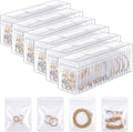 Kenning 126 Pcs Acrylic Jewelry Case Organizer, Clear Jewelry Organizers Holder with Portable Anti Tarnish Storage Bags for Rings, Earrings, Necklaces, Ideal Gifts for Women (Clear)
